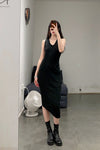 marc le bihan sleeveless pleated T-shirt 1867 E23 black